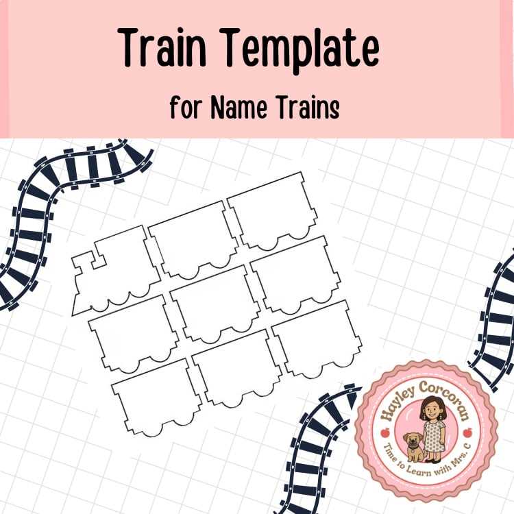 free train template printable