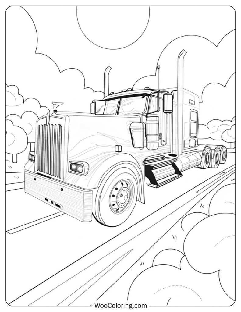 free truck coloring pages printable