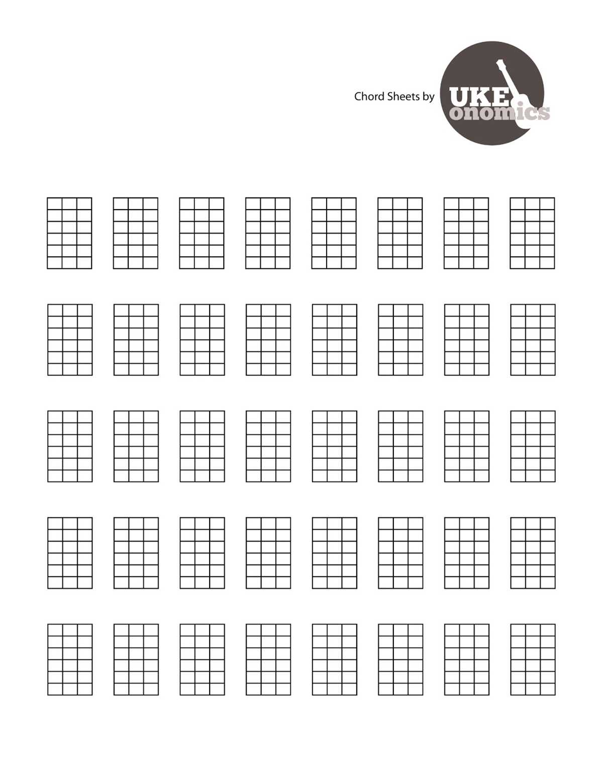 free ukulele chord chart printable