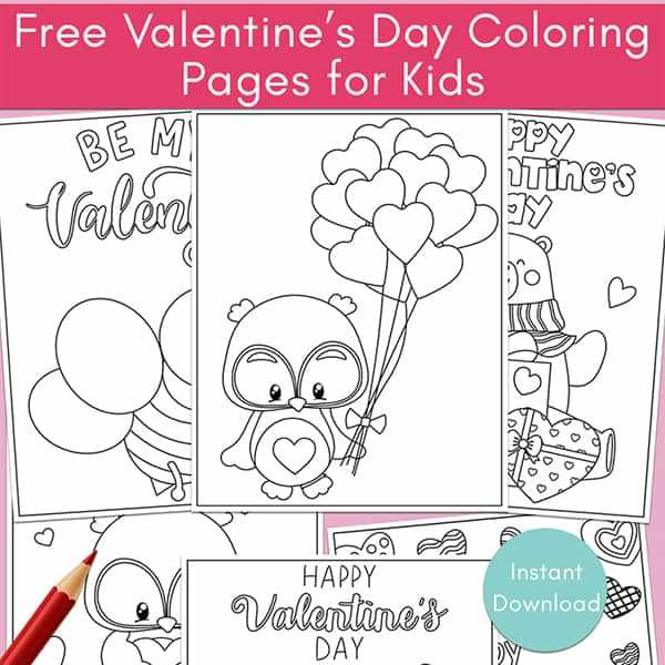 free valentine printable coloring pages