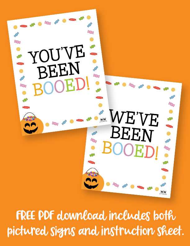 free youve been booed printables