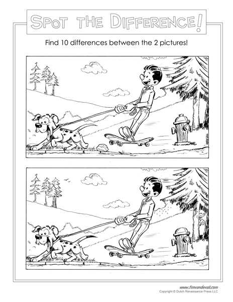 find the differences printable
