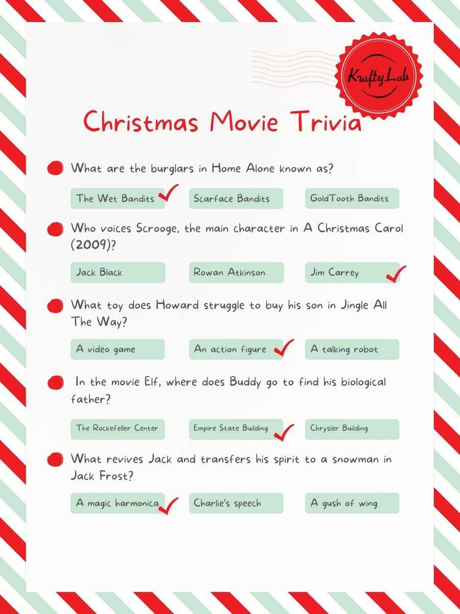 easy christmas trivia questions and answers printable