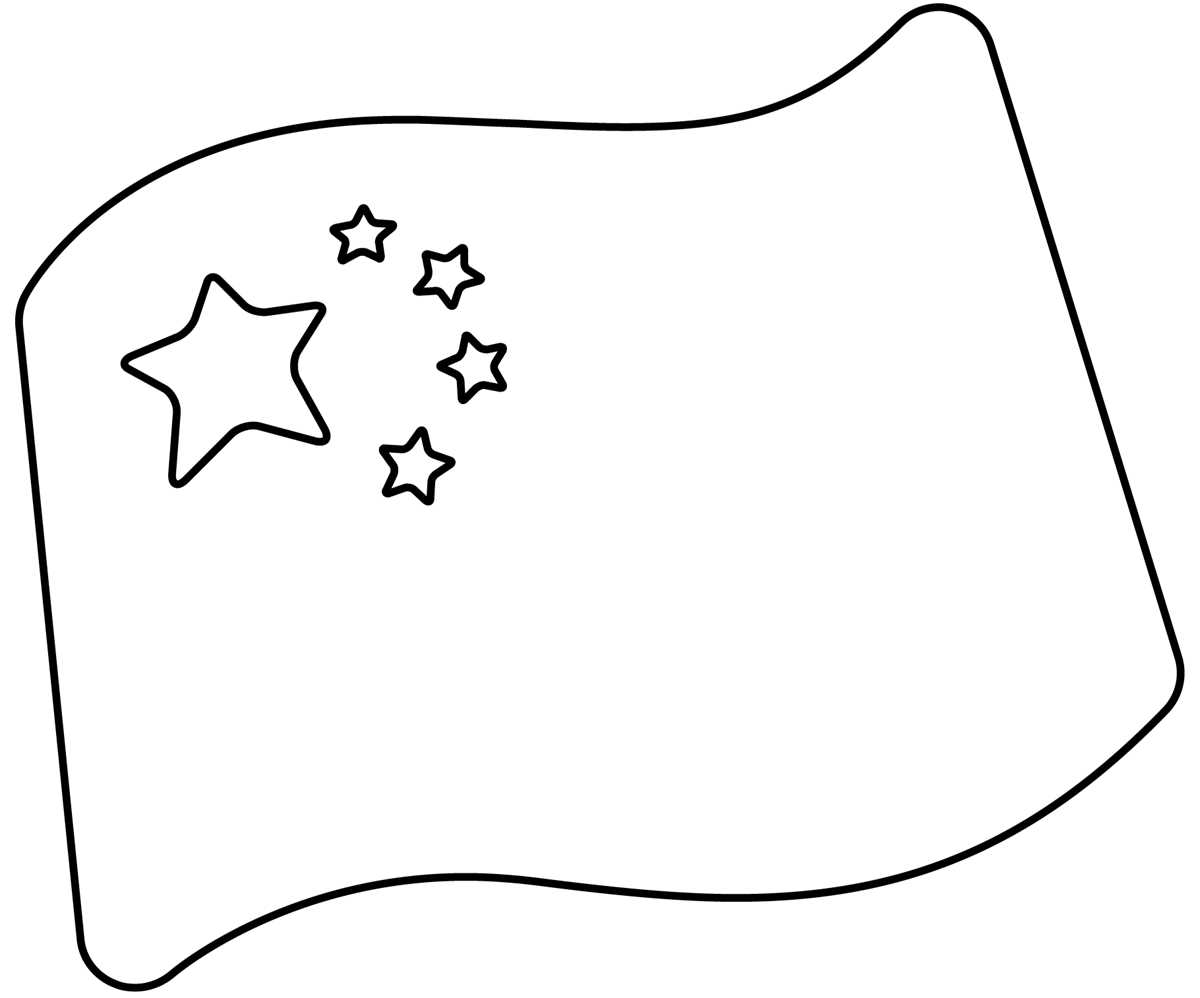 china flag printable