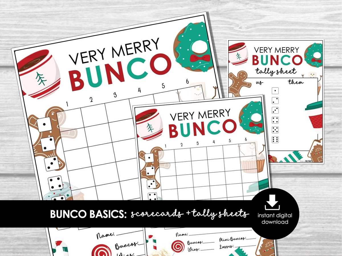 free printable bunco sheets