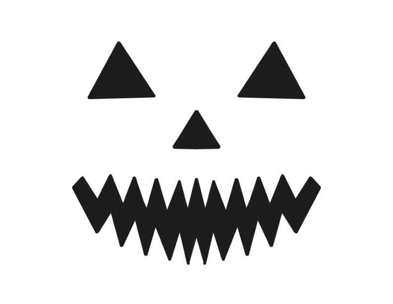 scary face printable