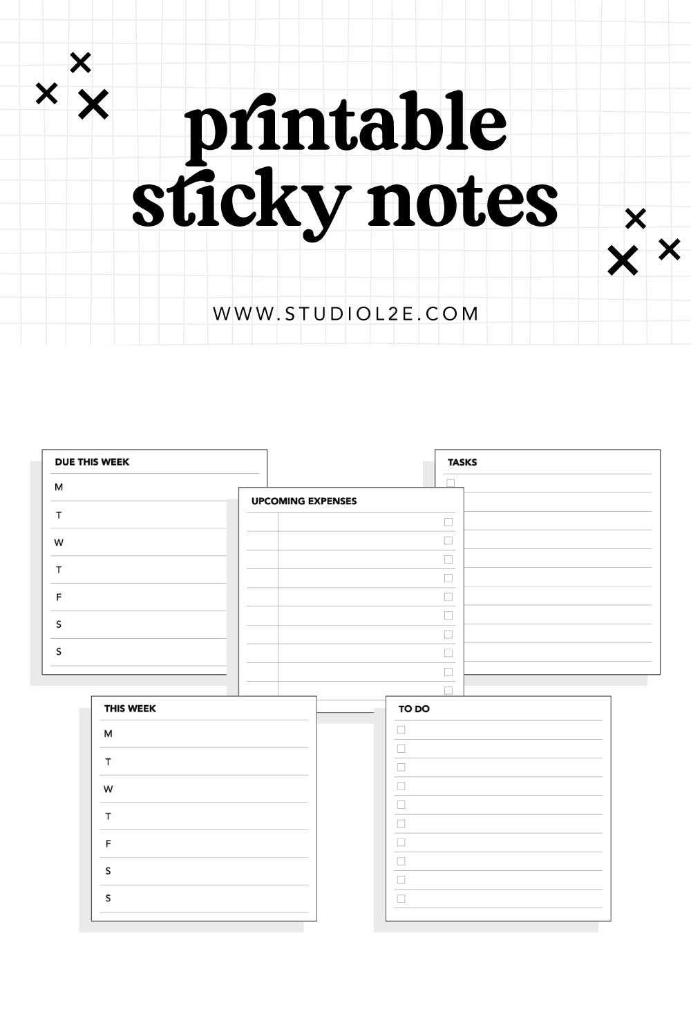 post it notes printable