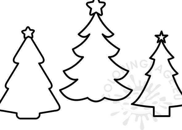 full page printable christmas tree template