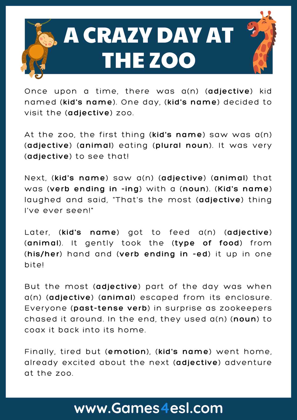 funny mad libs for adults printable