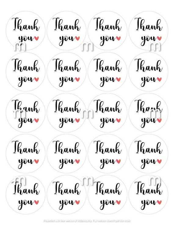 thank you tags printable