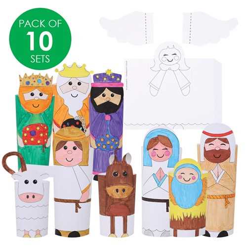 printable nativity scene characters
