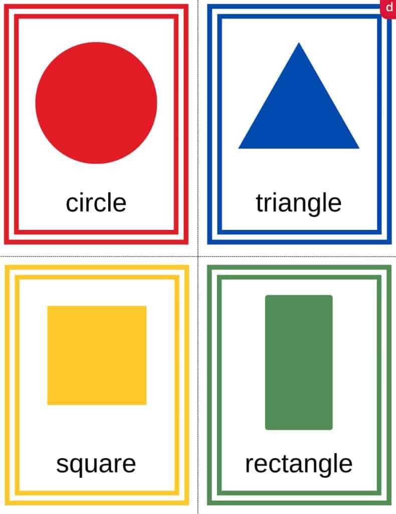 free printable shapes for preschool