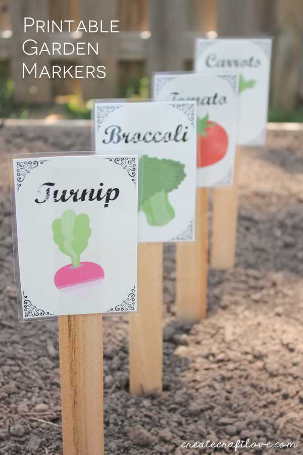 free printable garden labels
