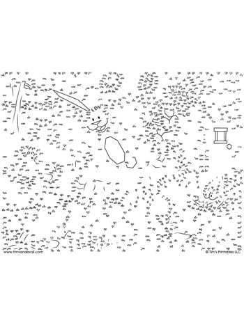 connect the dots printable hard