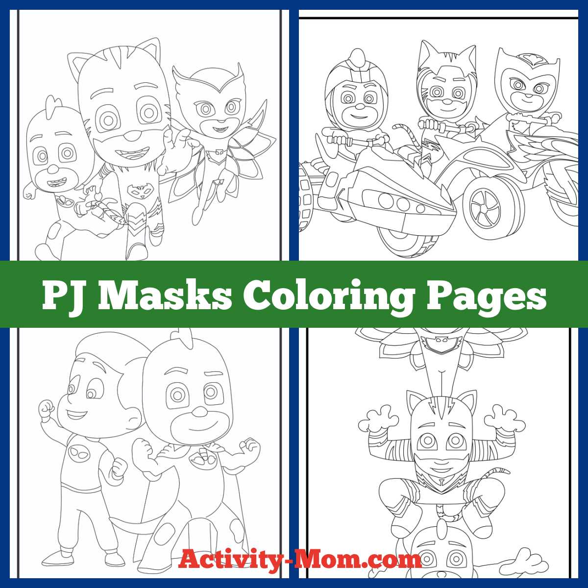 pj masks coloring pages printable