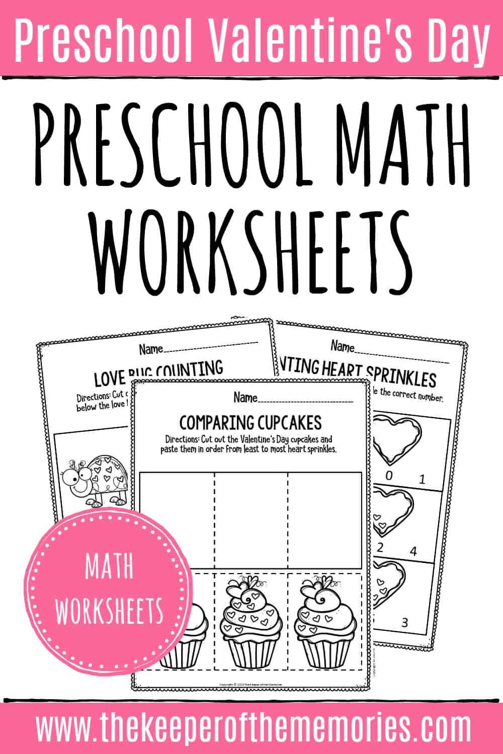 preschool math printables