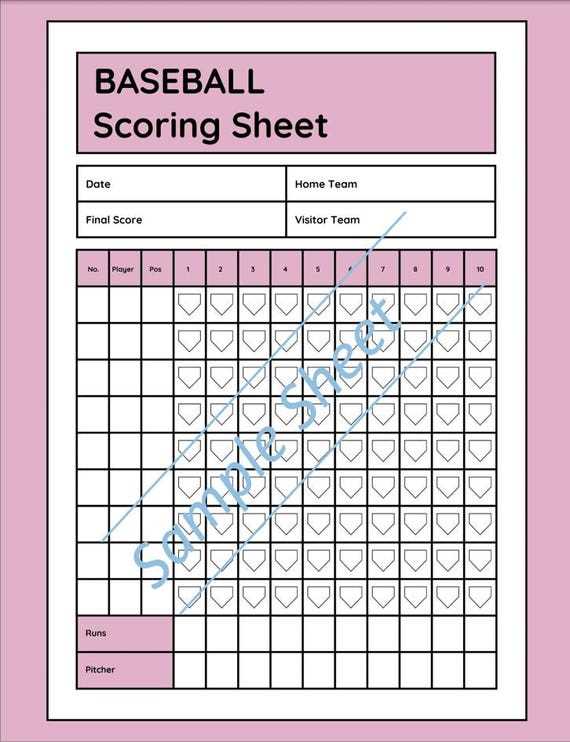 little league score sheet printable