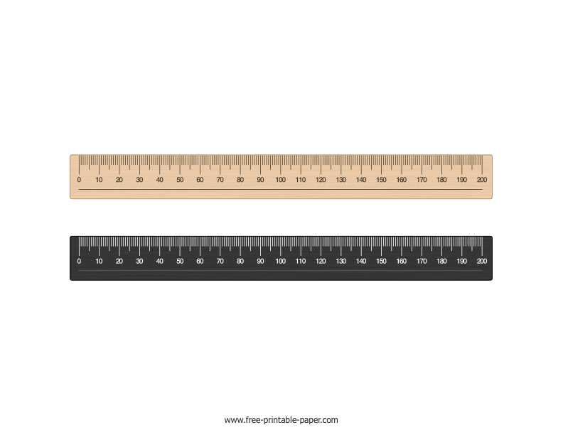 printable millimeter ruler