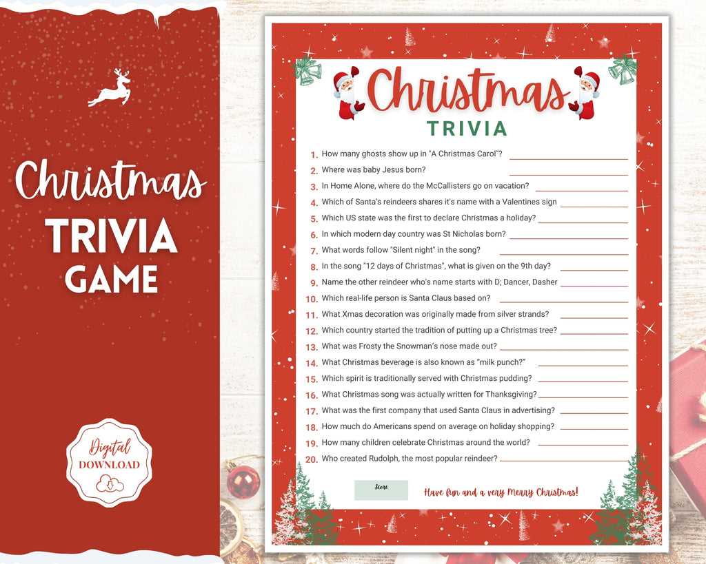 free printable xmas trivia games