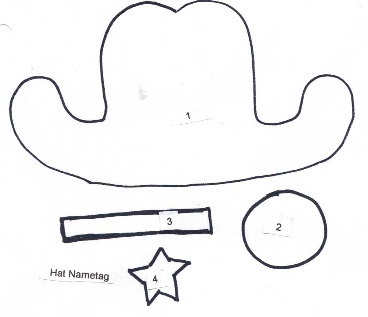 cowboy hat printable template