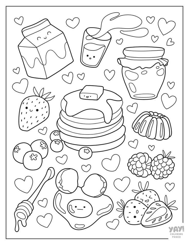 kawaii printable colouring pages