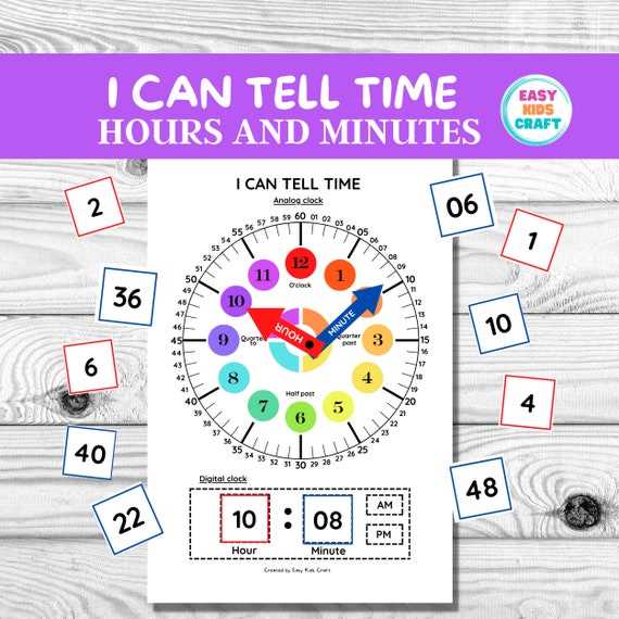 printable clocks for teaching time