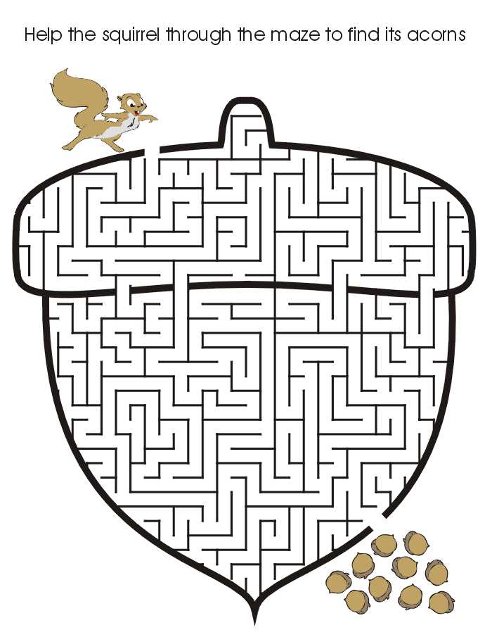 fall mazes printable
