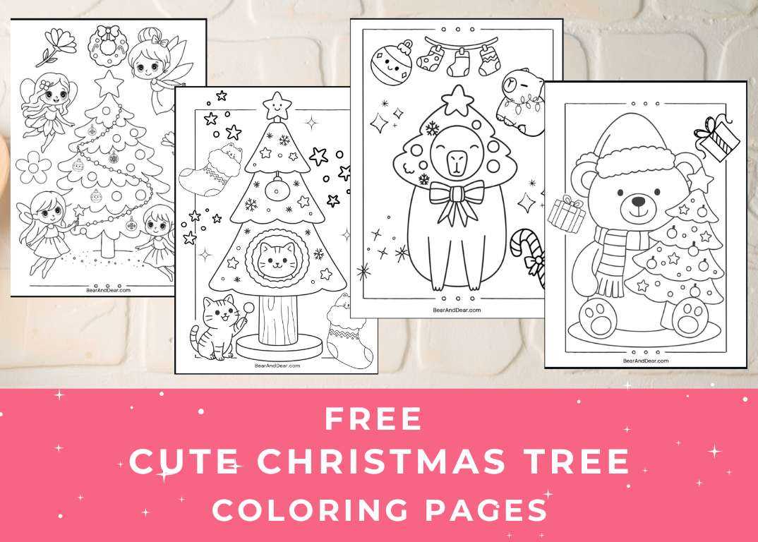 free printable christmas tree coloring page