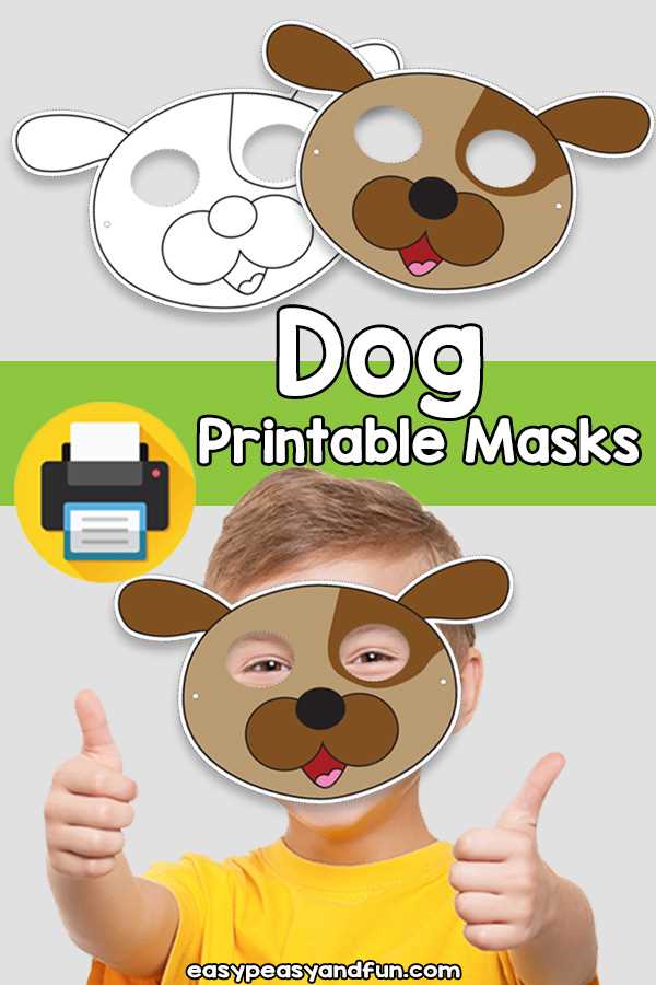 dog mask printable