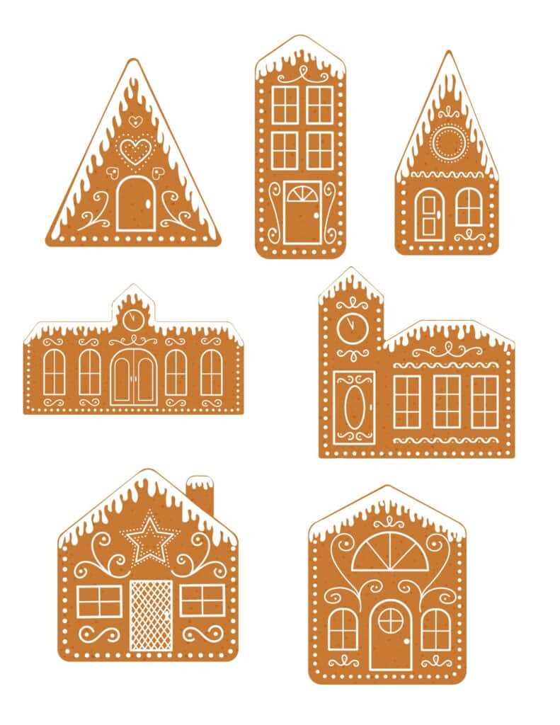 gingerbread house printable free
