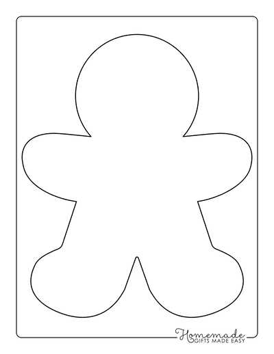 gingerbread man template printable free