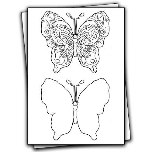 printable stencil butterfly template