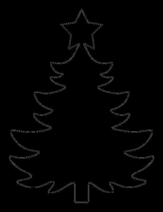 printable template of a christmas tree