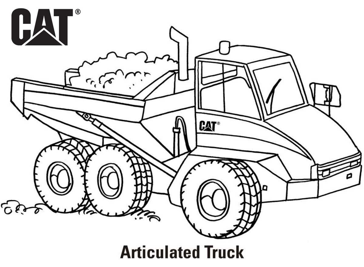 printable big truck coloring pages