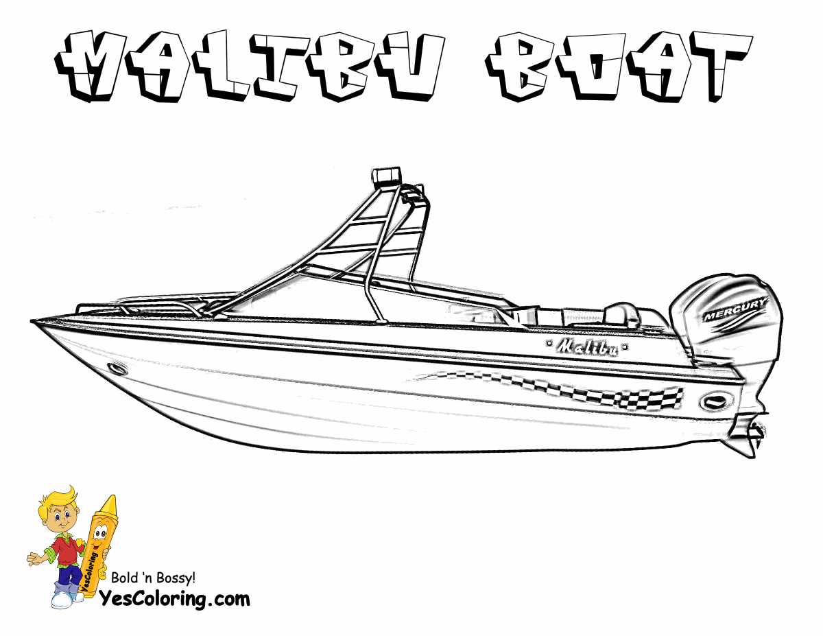 boat coloring pages printable