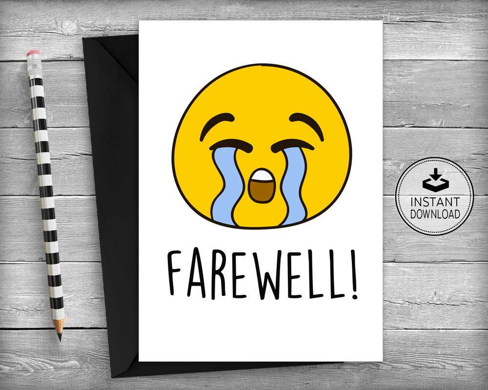 printable farewell card