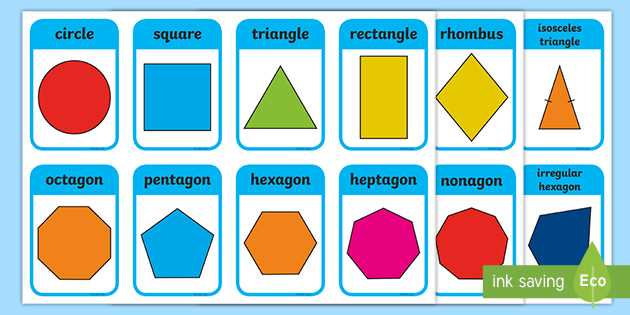 printable shapes flashcards