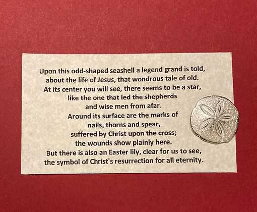 legend of the sand dollar printable