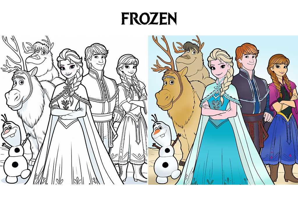 frozen coloring pictures printable