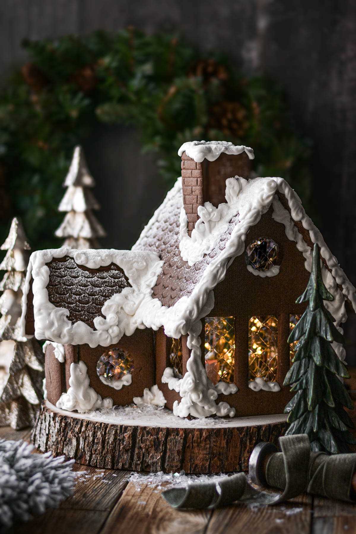 two story printable gingerbread house template