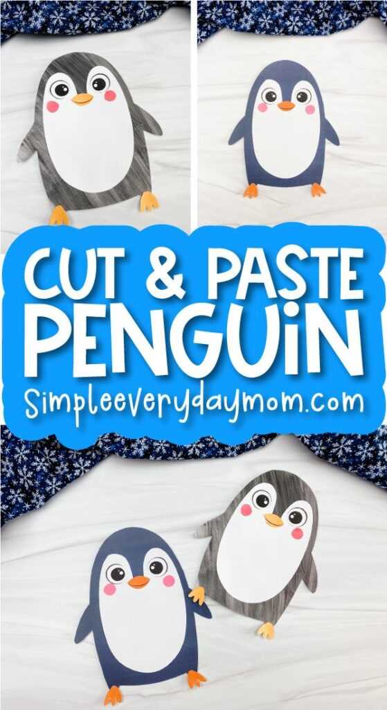free penguin printables templates
