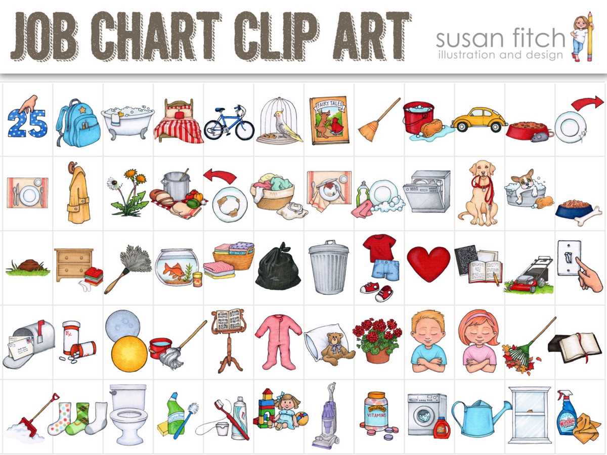 free printable chore clip art