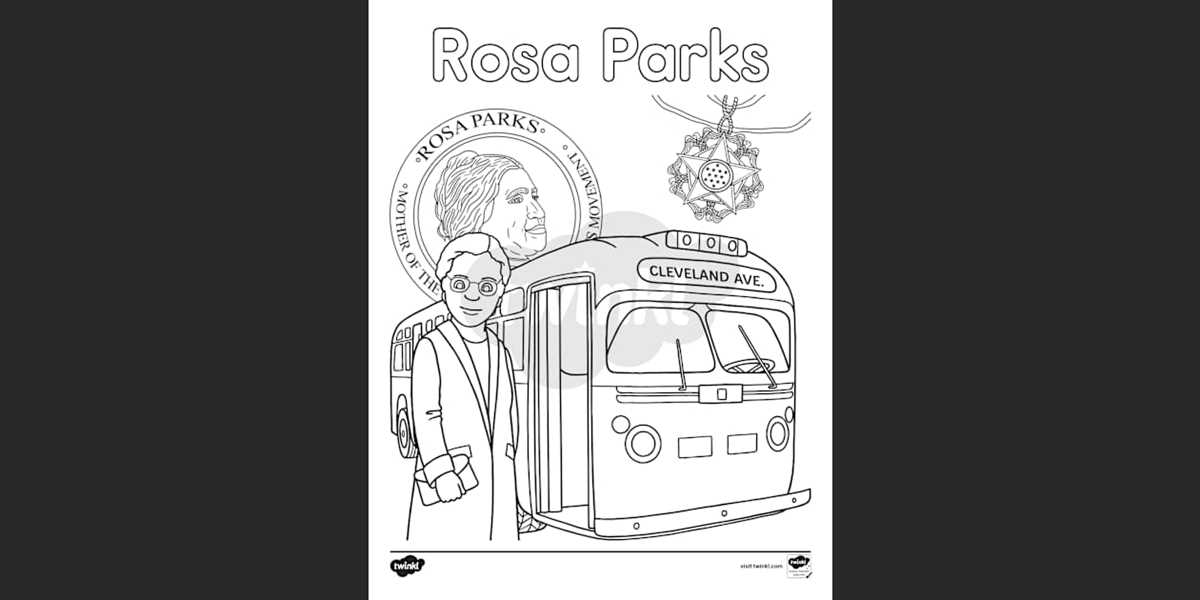 printable pictures of rosa parks