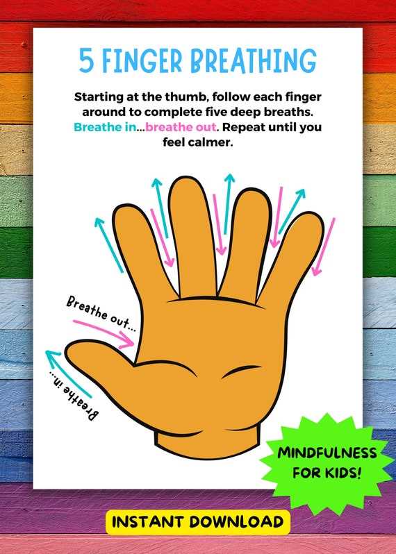 5 finger breathing printable
