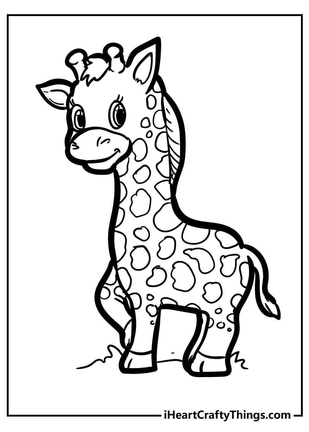 printable giraffe coloring pictures