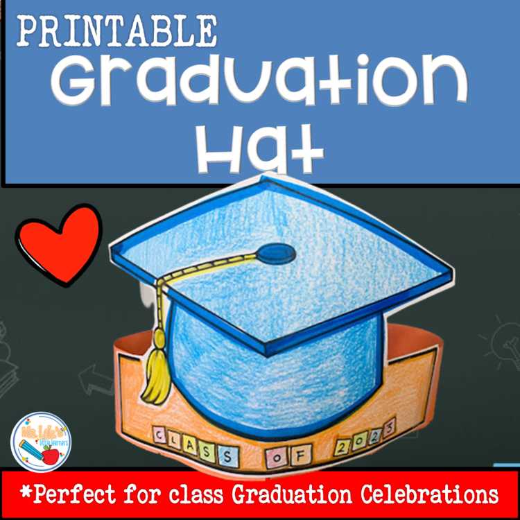 graduation hat printables