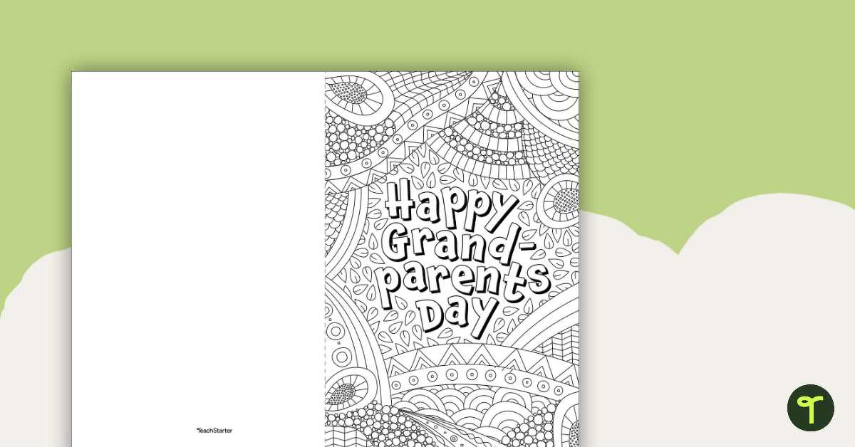 grandparents day card printables