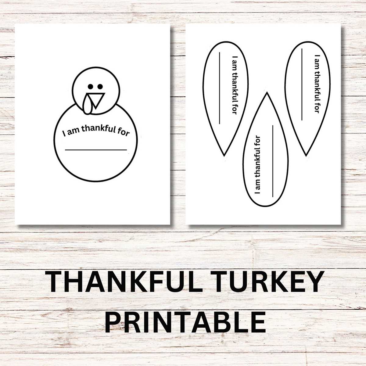 grateful turkey printable