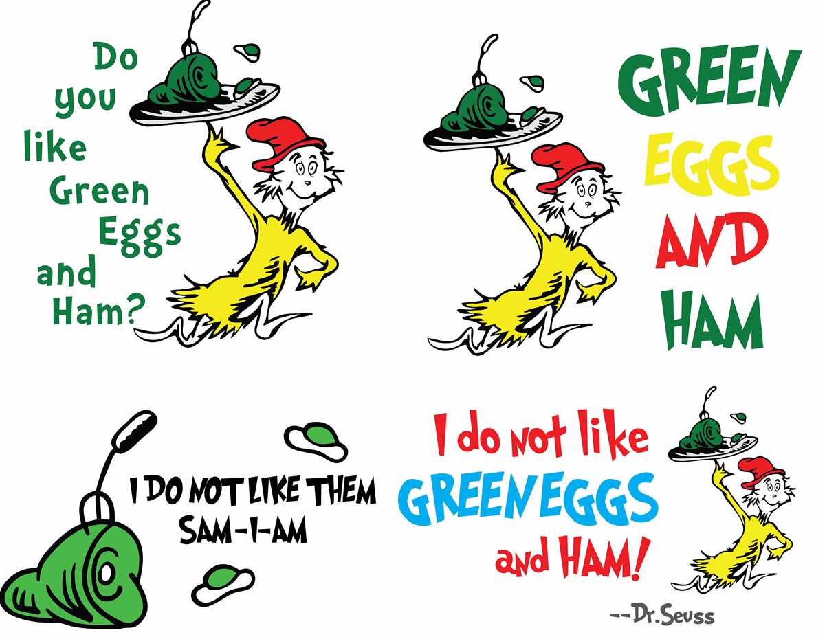 green eggs and ham free printables
