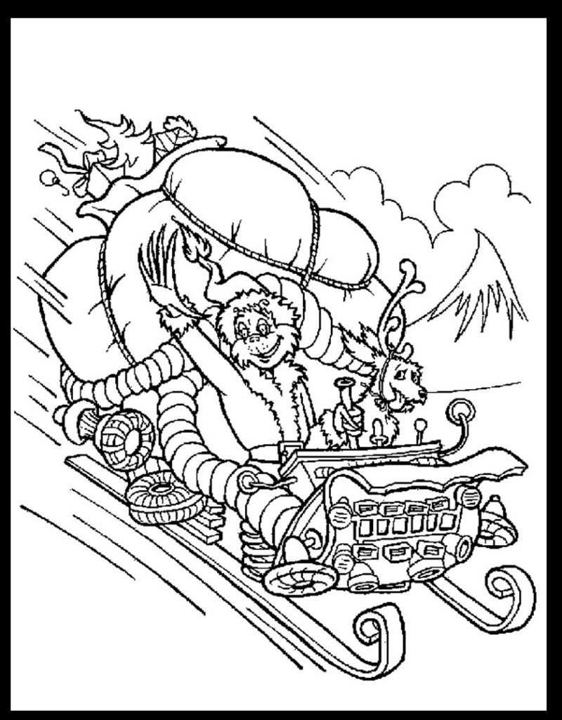 grinch coloring pages printable